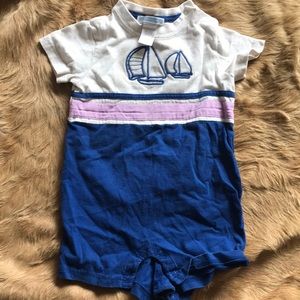 Janie and Jack one piece sailboat outfit.
